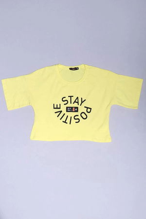 Children's T-shirt Yellow for 10-16 Years - 18049.1567.