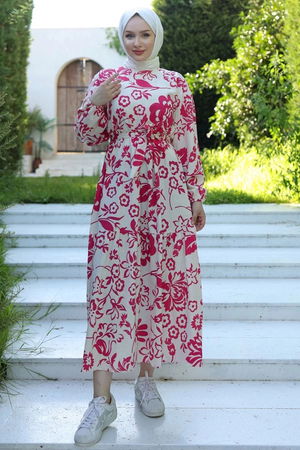 Patterned Dress Pembedesenli - 10067.1778.