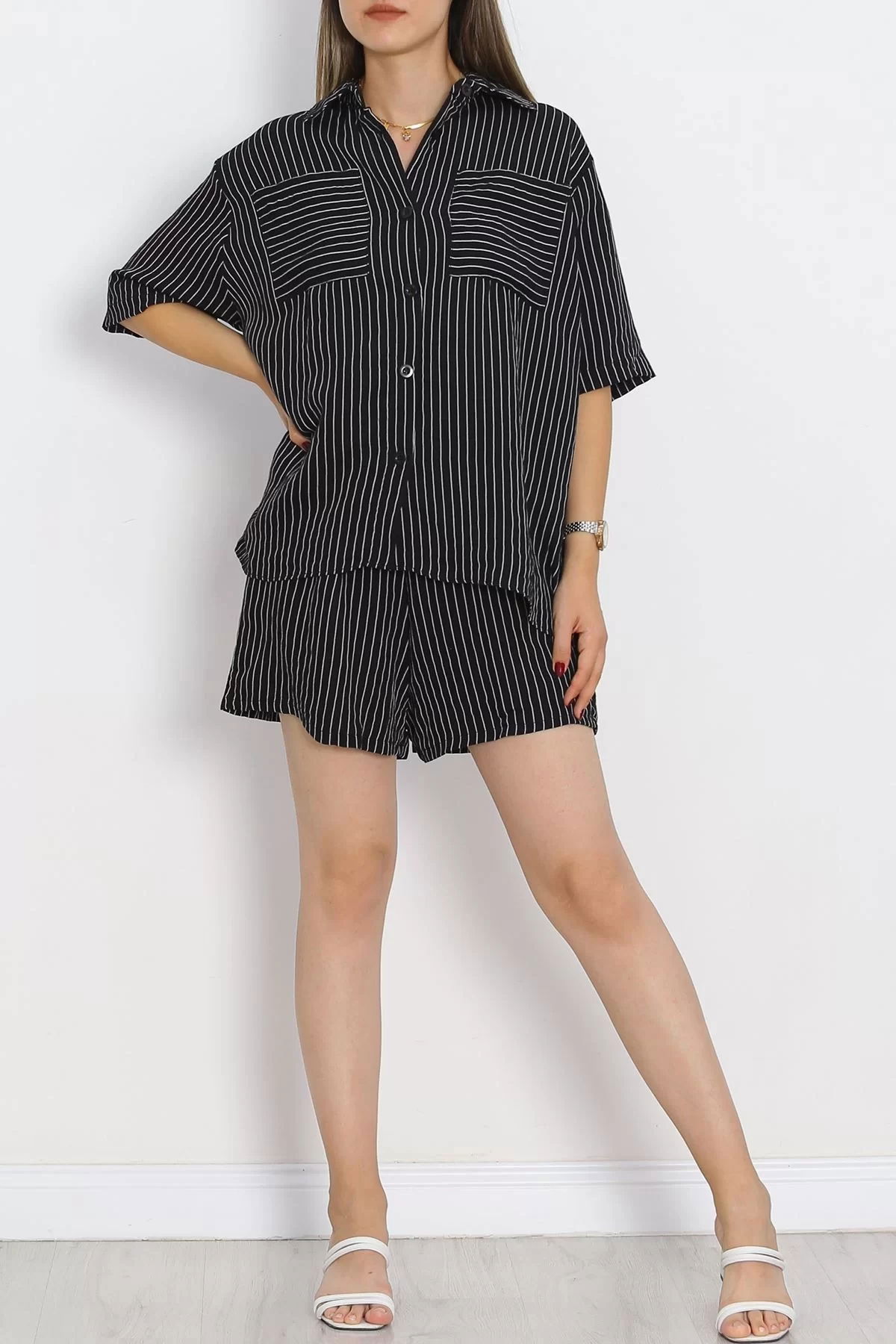 Oversize Shorts Set Black - 18943.1247.