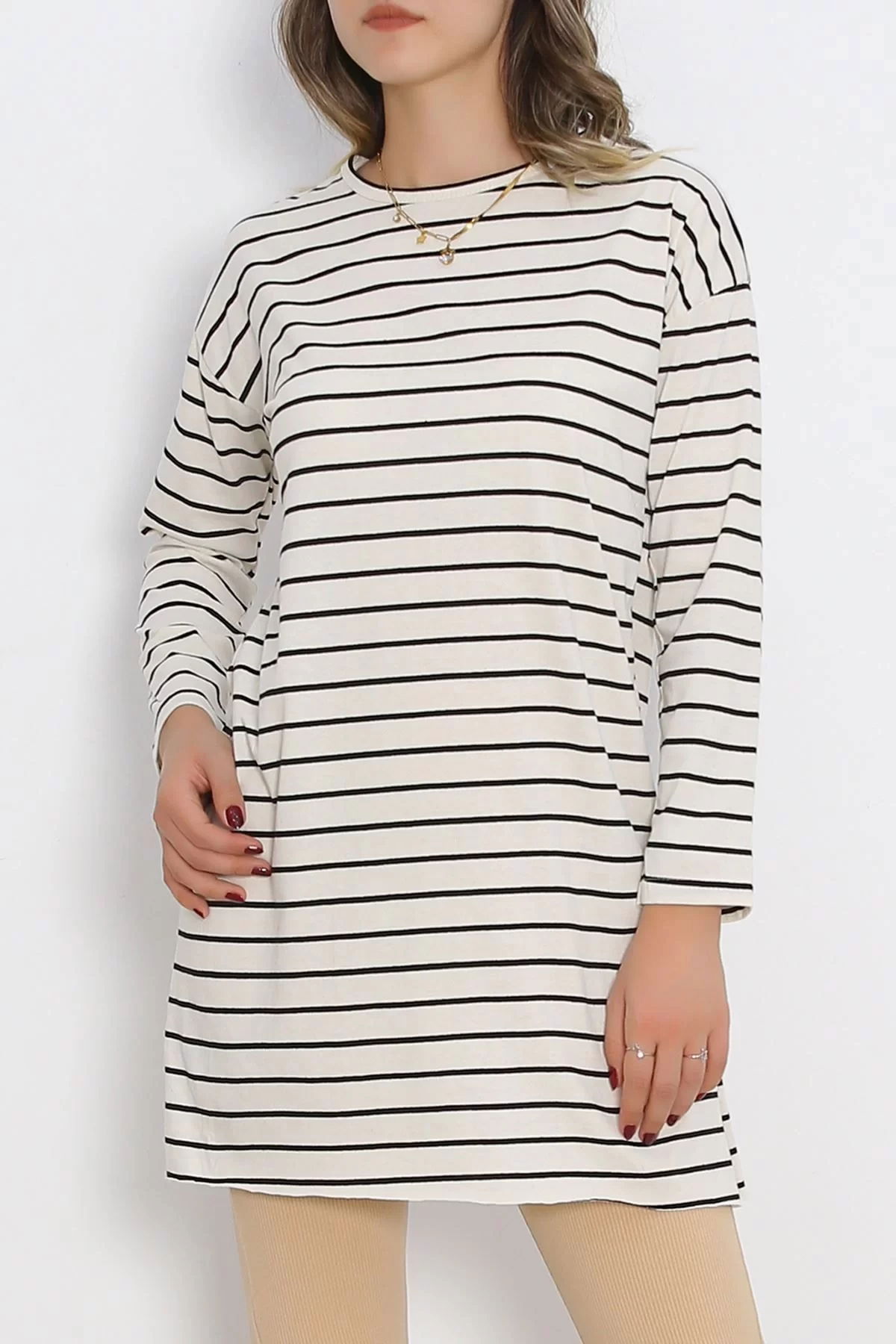 Striped Tunic Ecru - 11313.1567.