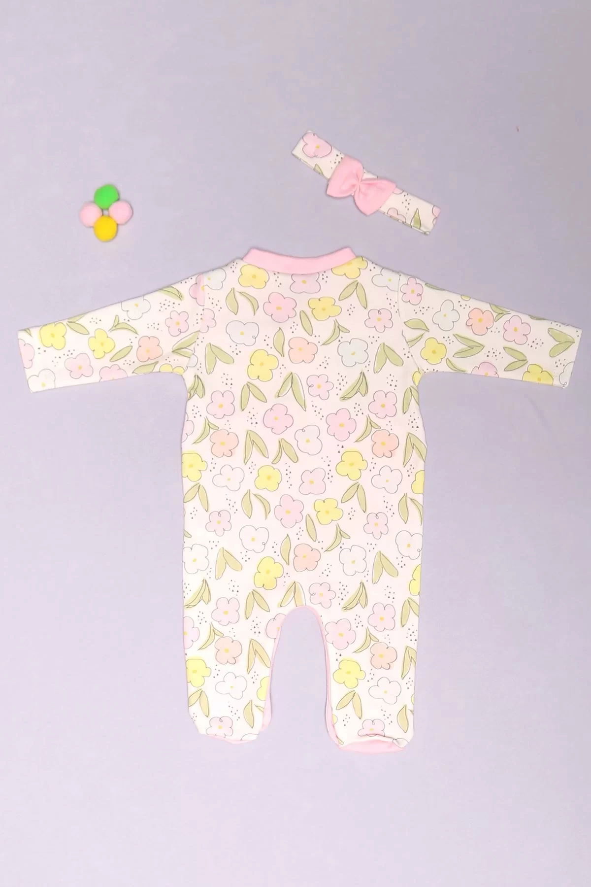 3-12 Months Baby Jumpsuit Pink - 01206.1803.