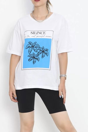 Printed Crew Neck T-shirt White - 16520.1567.