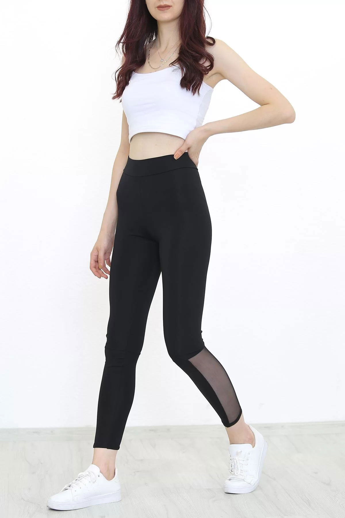 Cuffed Tulle Diving Leggings Black - 7523.1567.