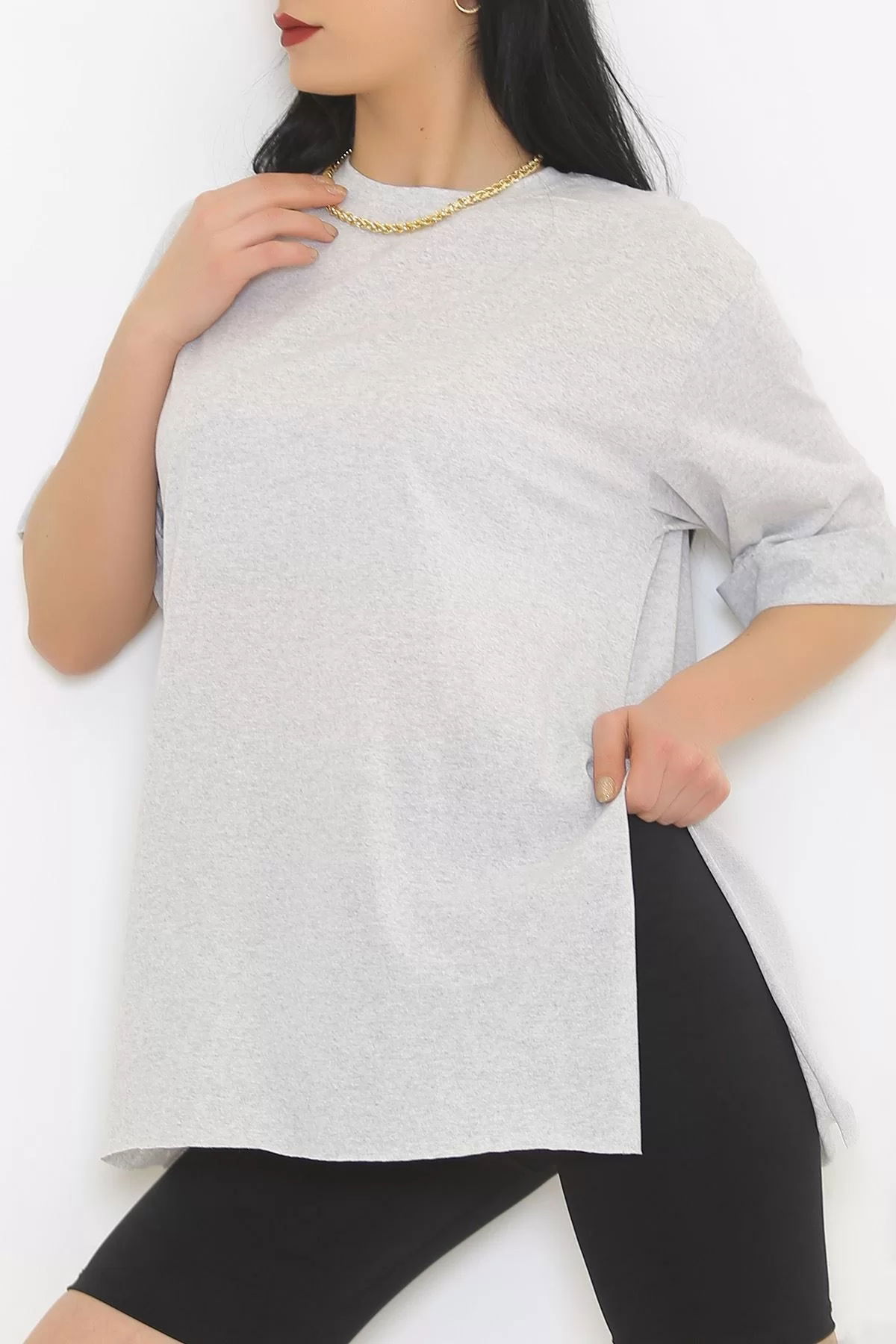 Double Sleeve T-Shirt Gray - 9611.1778.