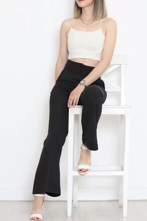 Double Leg Trousers Black - 726.1247.