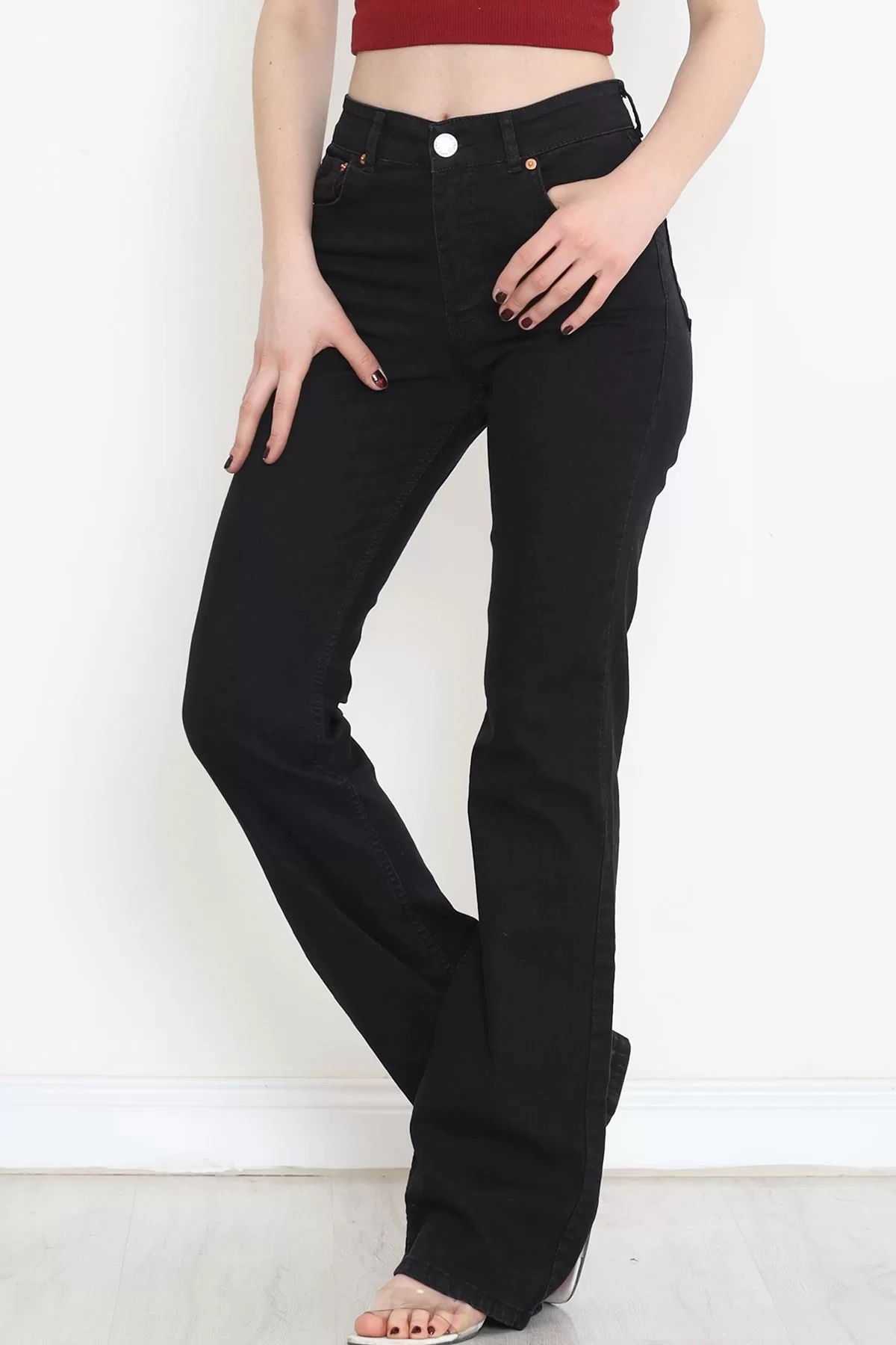 Flared Jeans Black1 - 11878.1431.