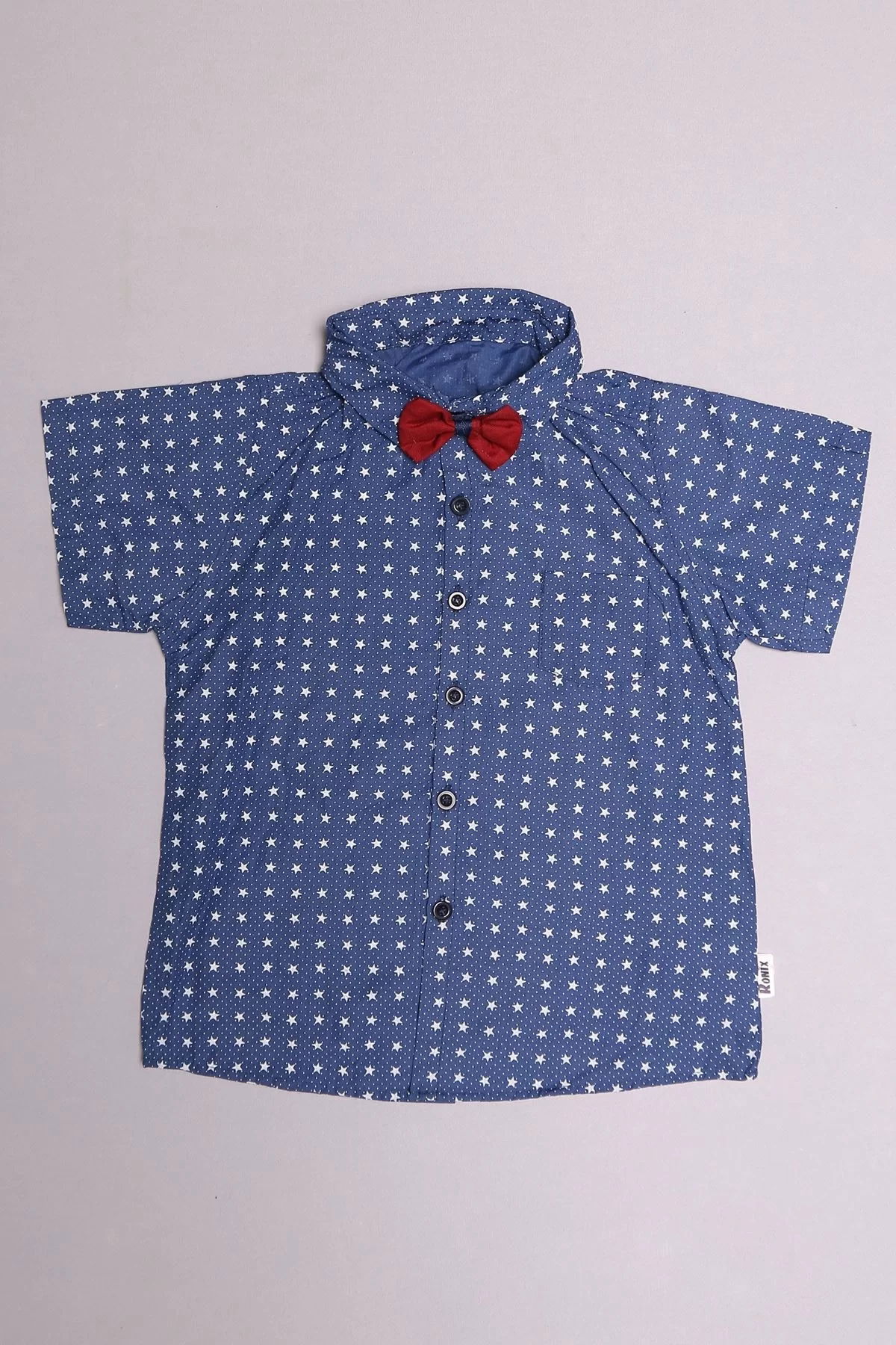 5-8 Years Old Children's Shirt Suit Navy Blue - 152473.1803.