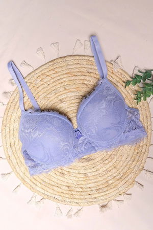 Bra Set Bearded Lace Full Ice Blue - 2527.1783.