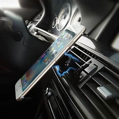 Car Grille Phone Holder Magnet Rotatable Rotatable Phone Holder Round Model