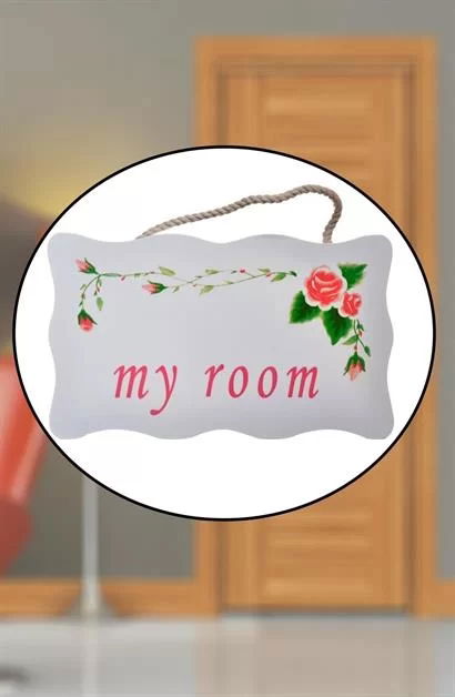 Tufeyo Decotown My Room My Room Decorative Flower Patterned Door Hanger