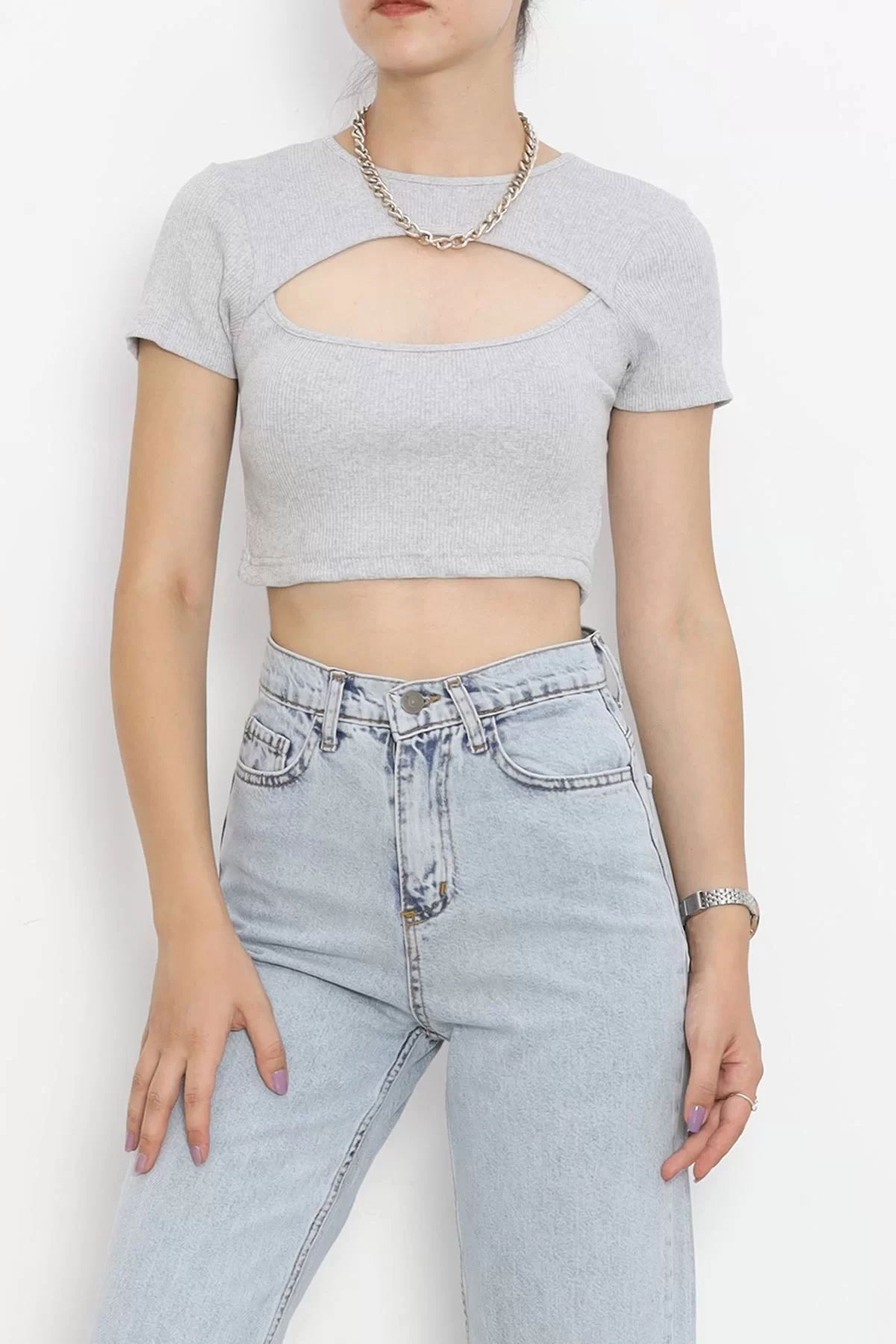 Low-cut Crop Body Gray - 4121.1567.