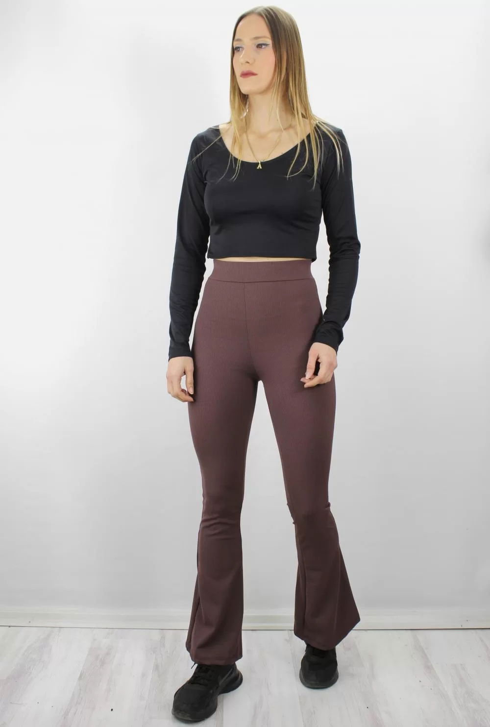 Flared Leggings Brown - 1634.1250.