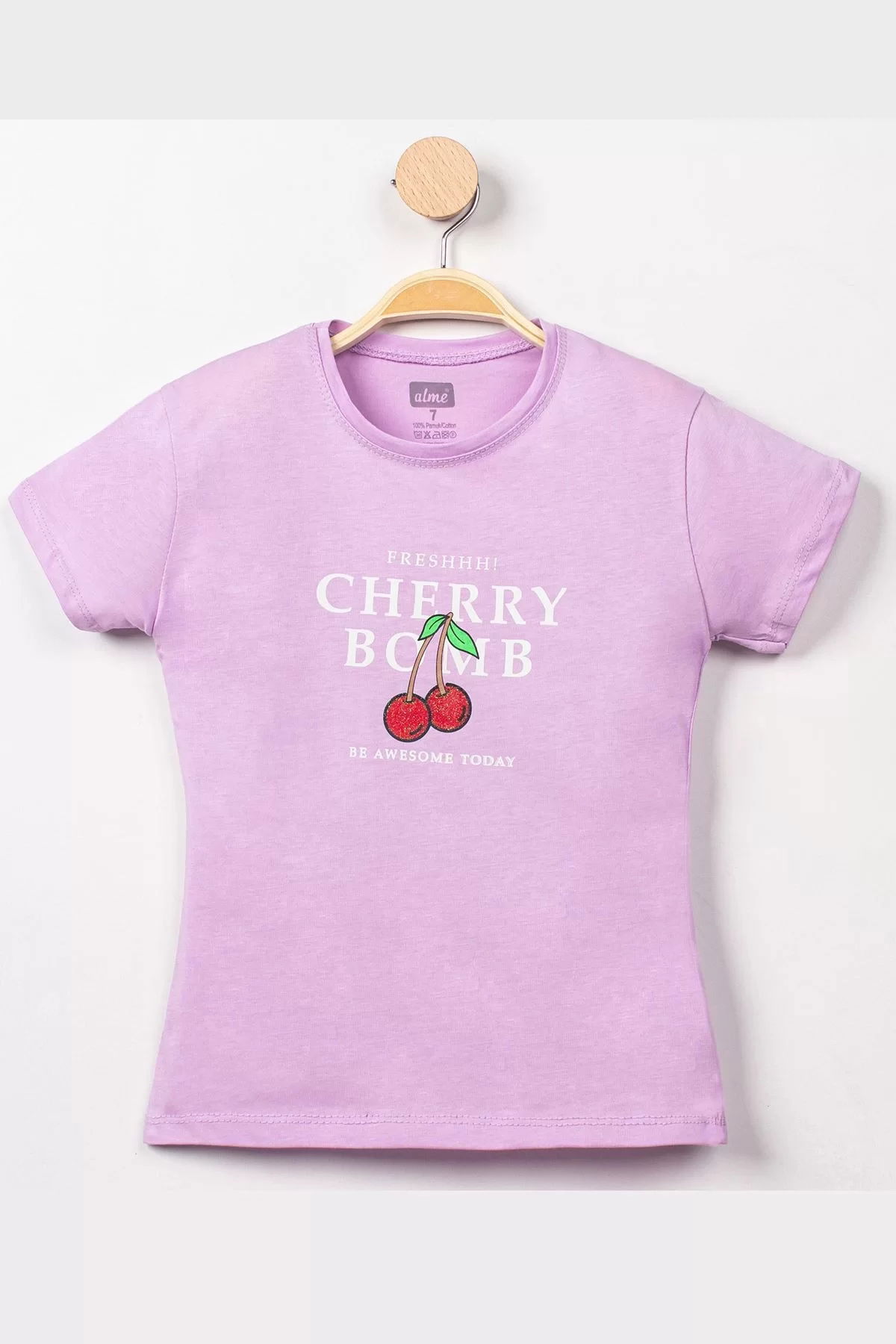 3-7 Years Printed Kids T-Shirt Lilac - 624061.1576.