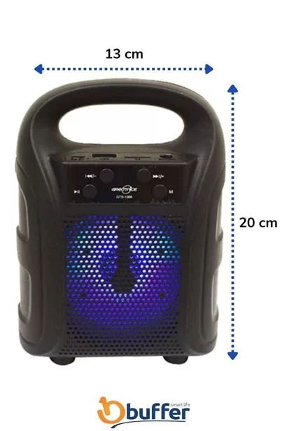 Portable Bluetooth Wireless Radio Sd Card And Usb Input Speaker With Lighted Portable Mini Speaker With Handle