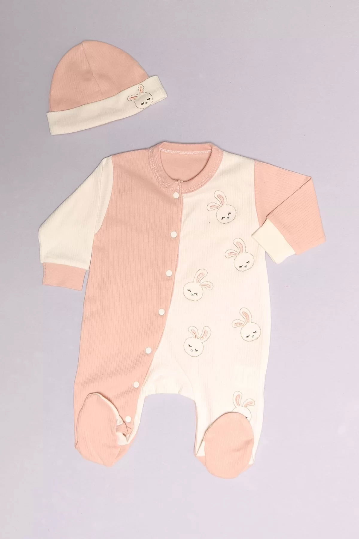 1-6 Month Baby Jumpsuit White Powder - 02255.1803.