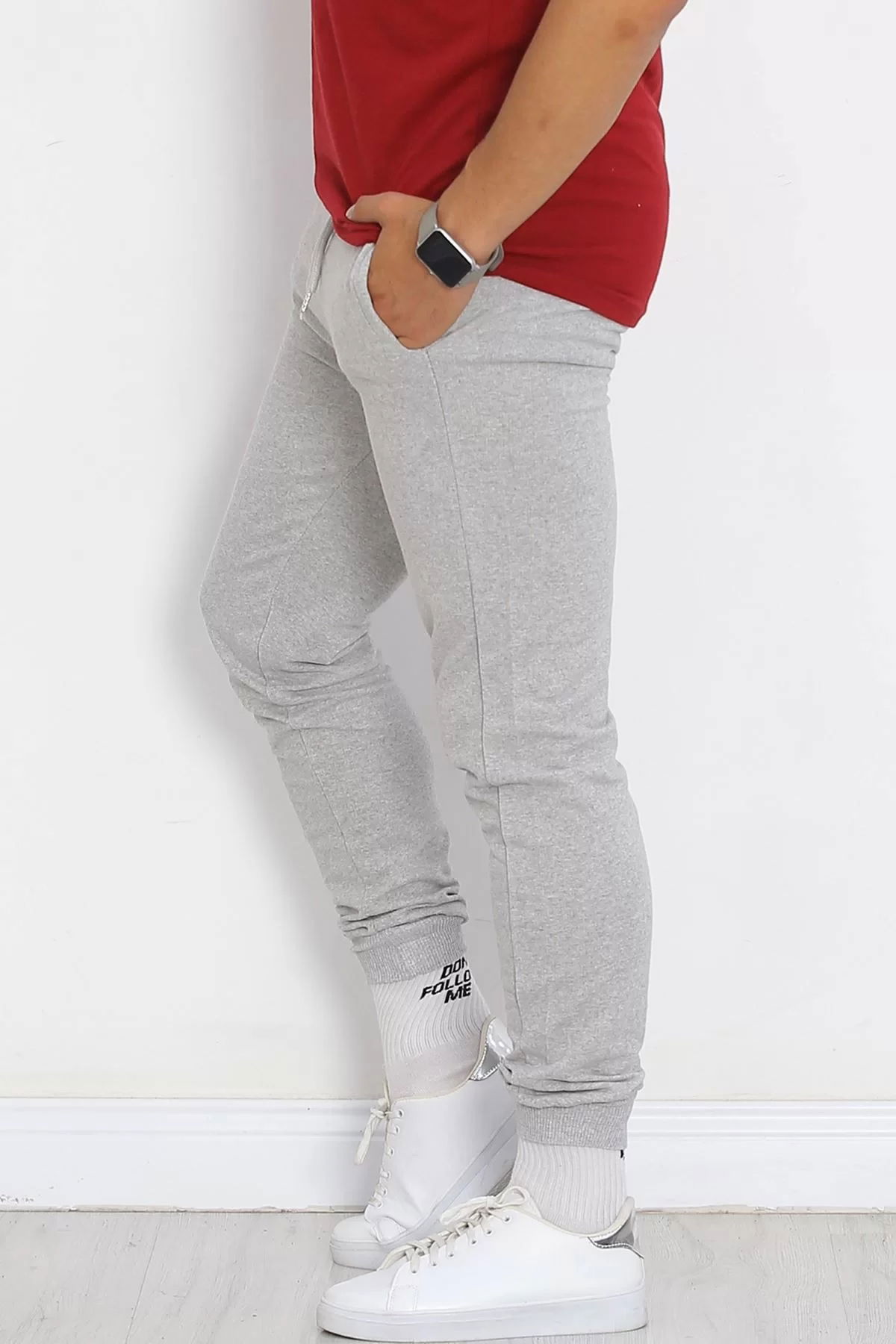 Camisole Leg Men's Sweatpants Gray - 16814.1778.