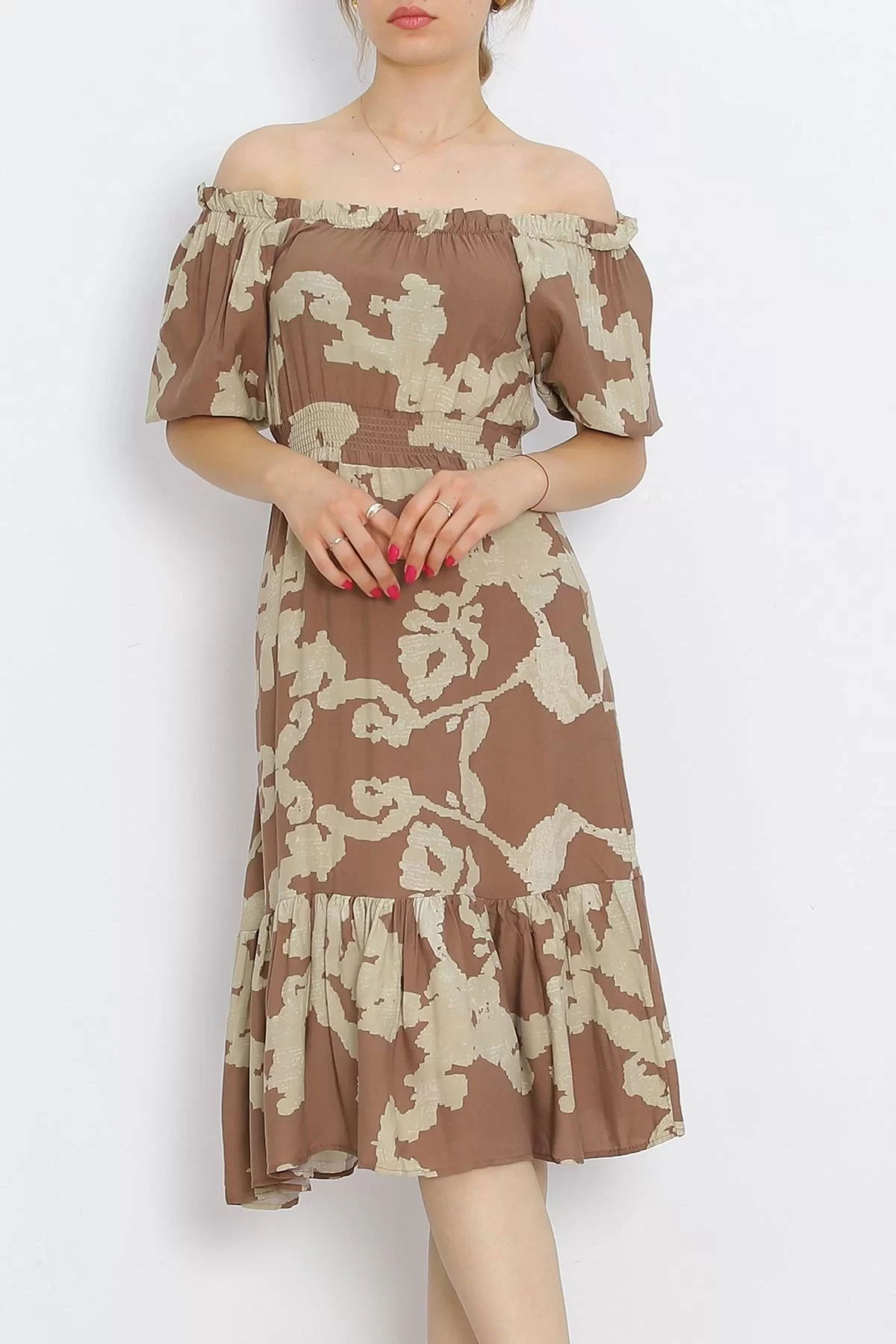 Madonna Collar Dress Brown - 18935.1247.