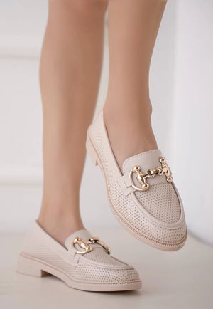 Miwan Beige Skin Babet Shoes