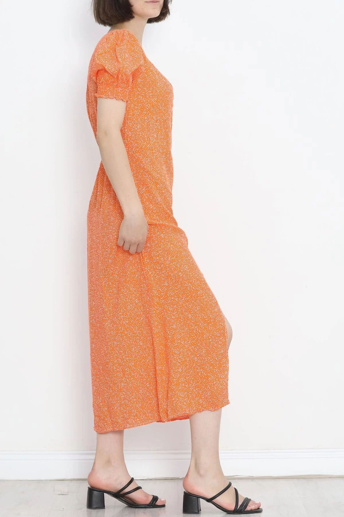 Kiss Neck Dress Orange - 696.1247.