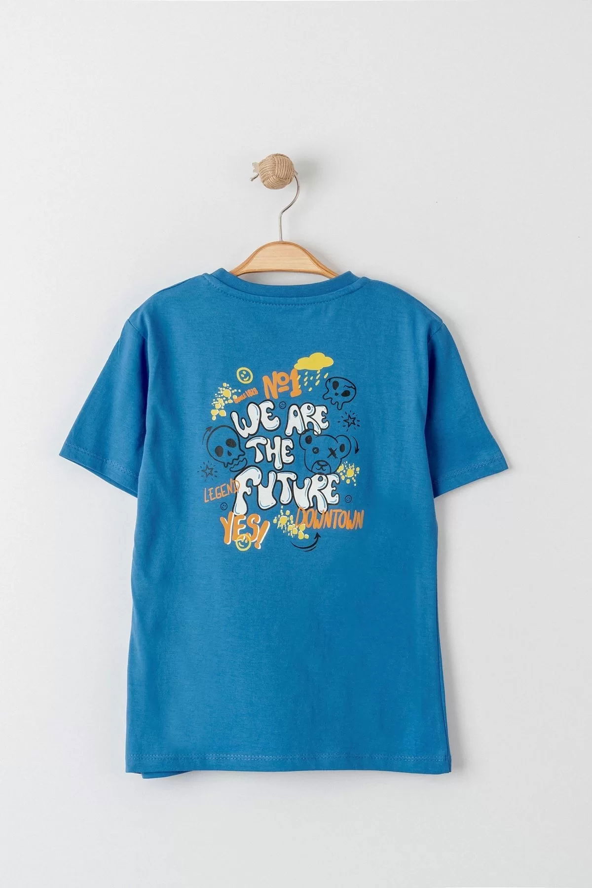 3-7 Years Printed Kids T-Shirt Indigo - 224258.1576.