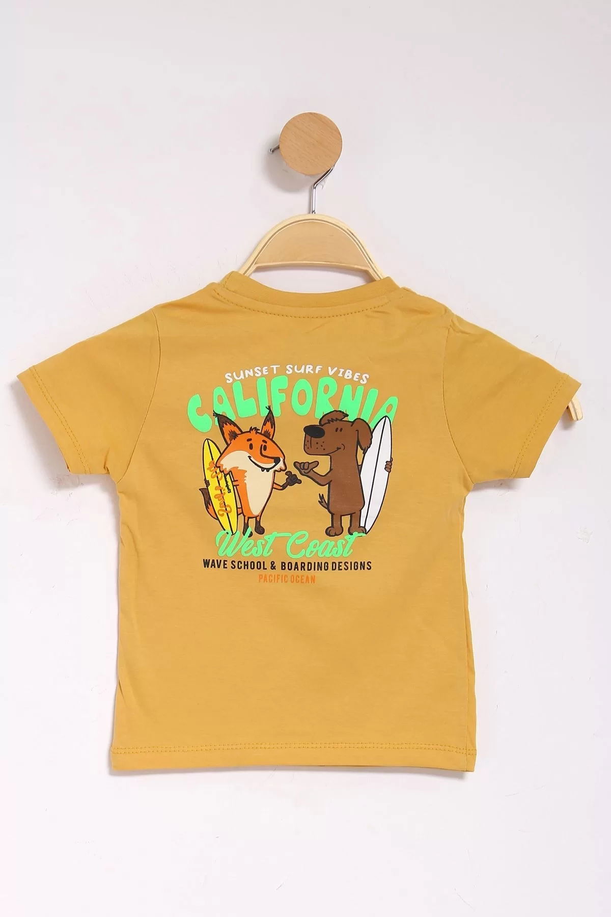 1-4 Years Printed Kids T-Shirt Mustard - 124257.1576.