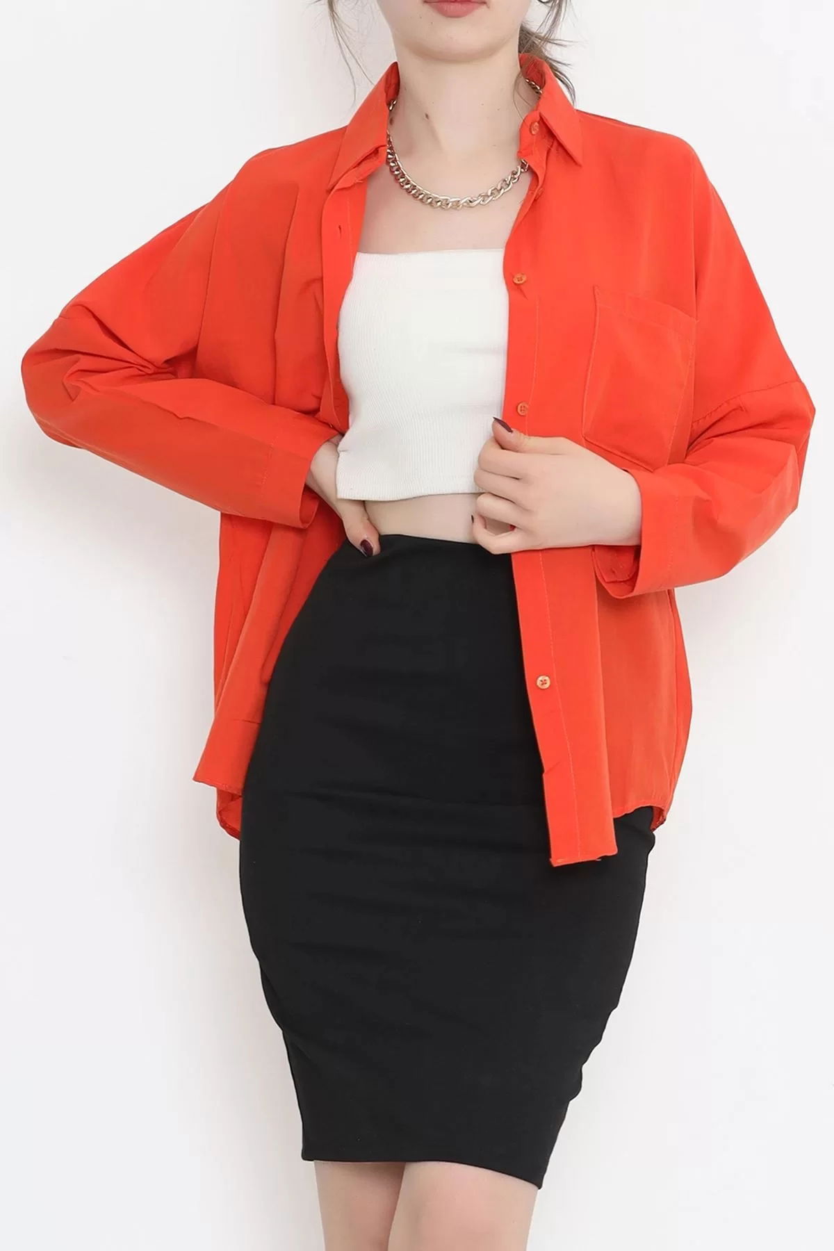 One Pocket Shirt Orange - 203.1247.