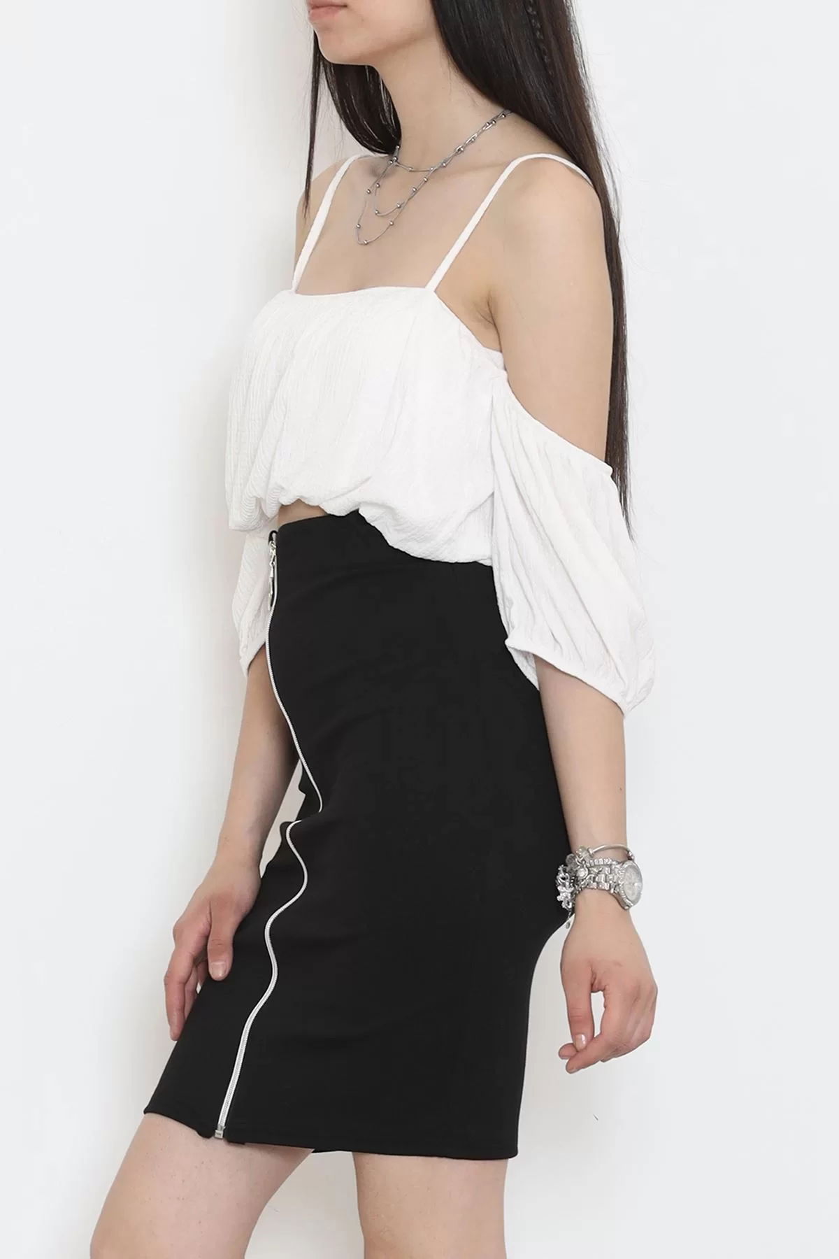 Strappy Burgundy Blouse White - 12593.631.