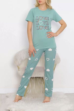 Patterned Pajama Set Mint - 18735.1567.