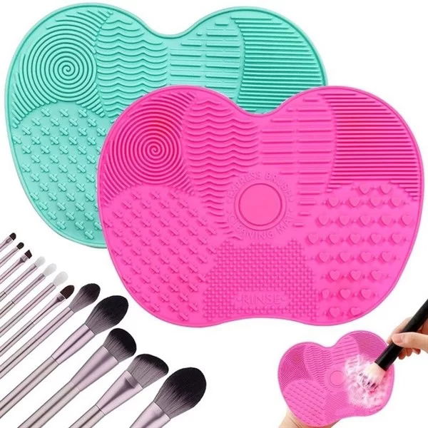 Tufeyo Practical Easy Makeup Brush Cleaning Mat Apparatus Tool Small