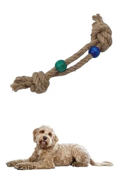 Tufeyo Teeth Scratching Rope Dog Toy Teeth Strengthening Cleaning Rope Dog Play Rope