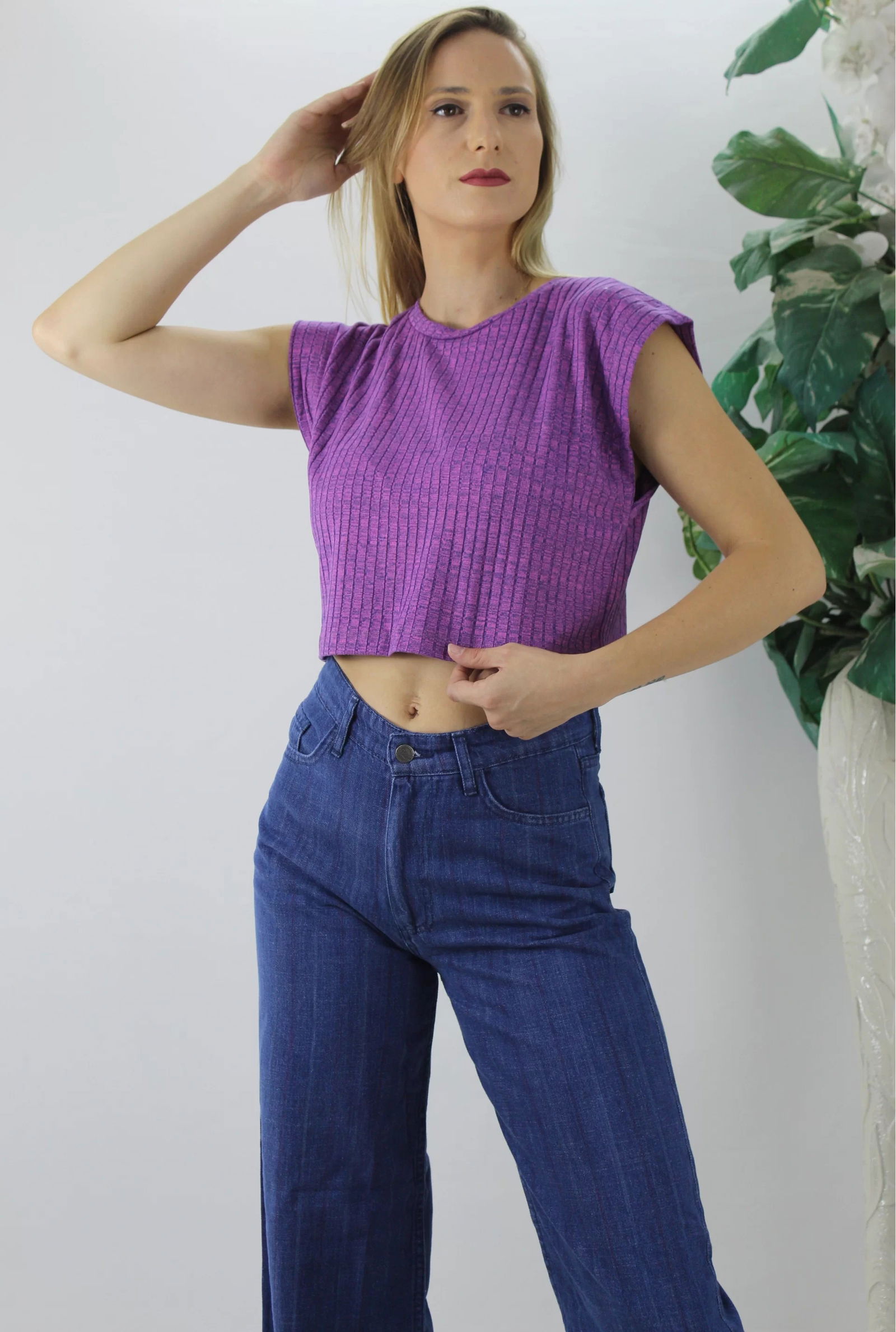 Kaşkorse Crop Mor - 21r1043.15