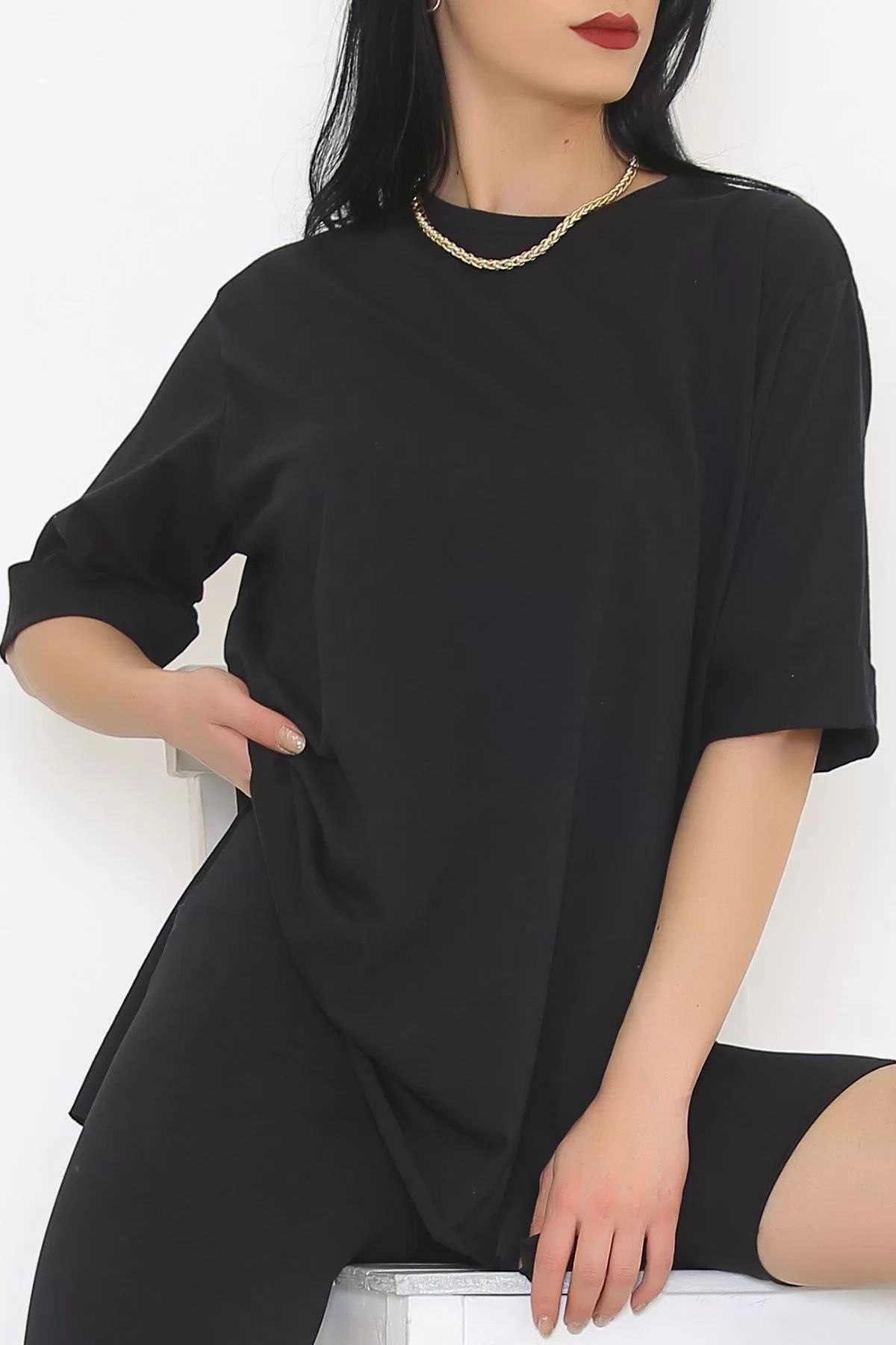 Double Sleeve T-shirt Black - 9611.1778.