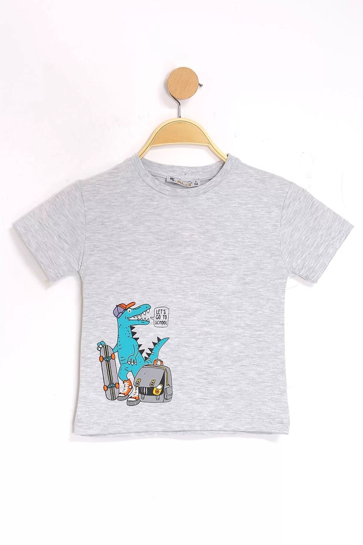 1-4 Years Printed Kids T-Shirt Gray - 124424.1576.