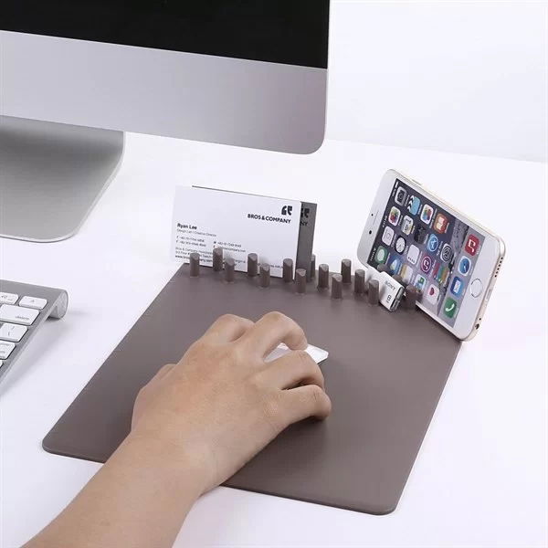 Tufeyo Cell Phone Holder Mouse Pad with Stand