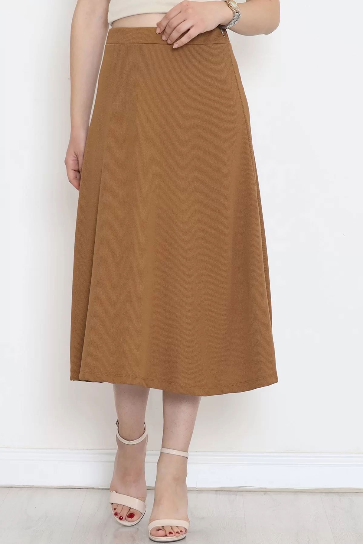 Corded Skirt Sütlükahve - 18315.716.