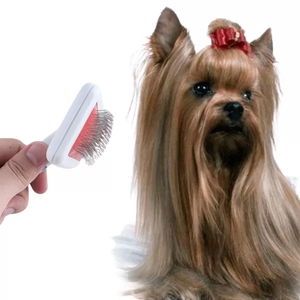 Tufeyo Stainless Pet Cat Dog Hair Combing Grooming Brush Easy to Clean Grooming Tool