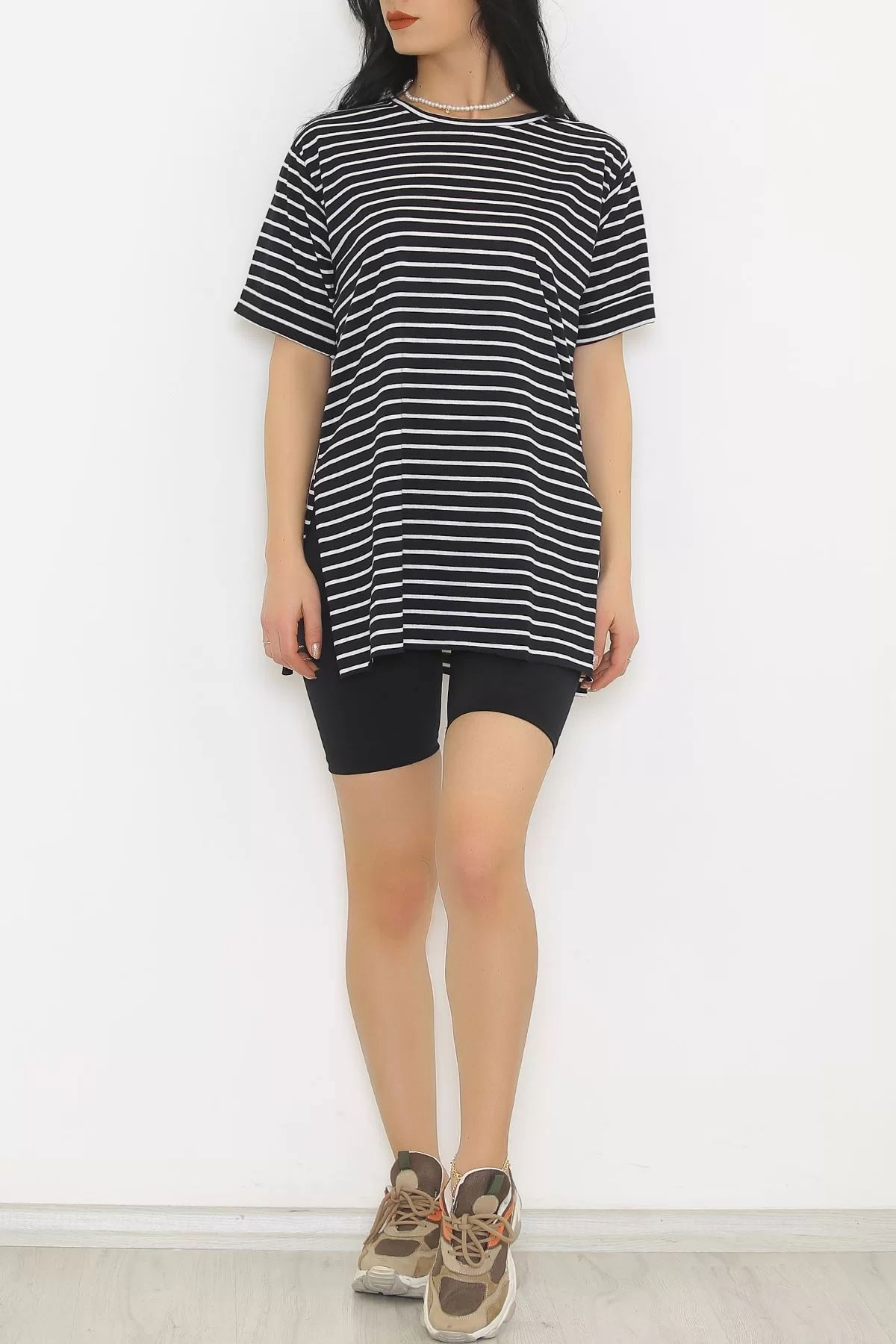 Striped T-shirt Black and White - 9173.1567.