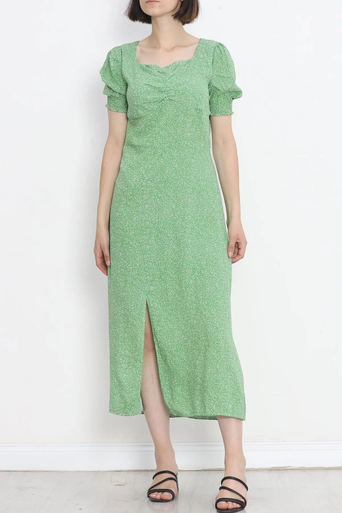 Kiss Collar Dress Green2 - 696.1247.