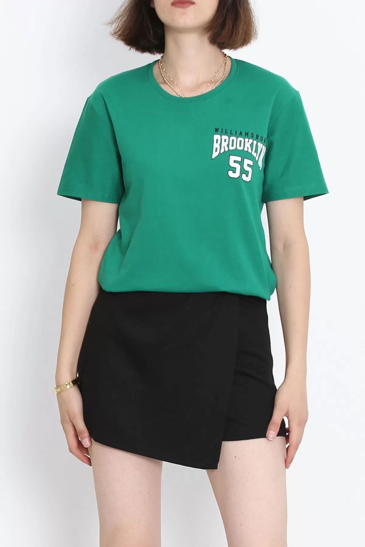 Printed T-shirt Dark Green - 17381.1778.