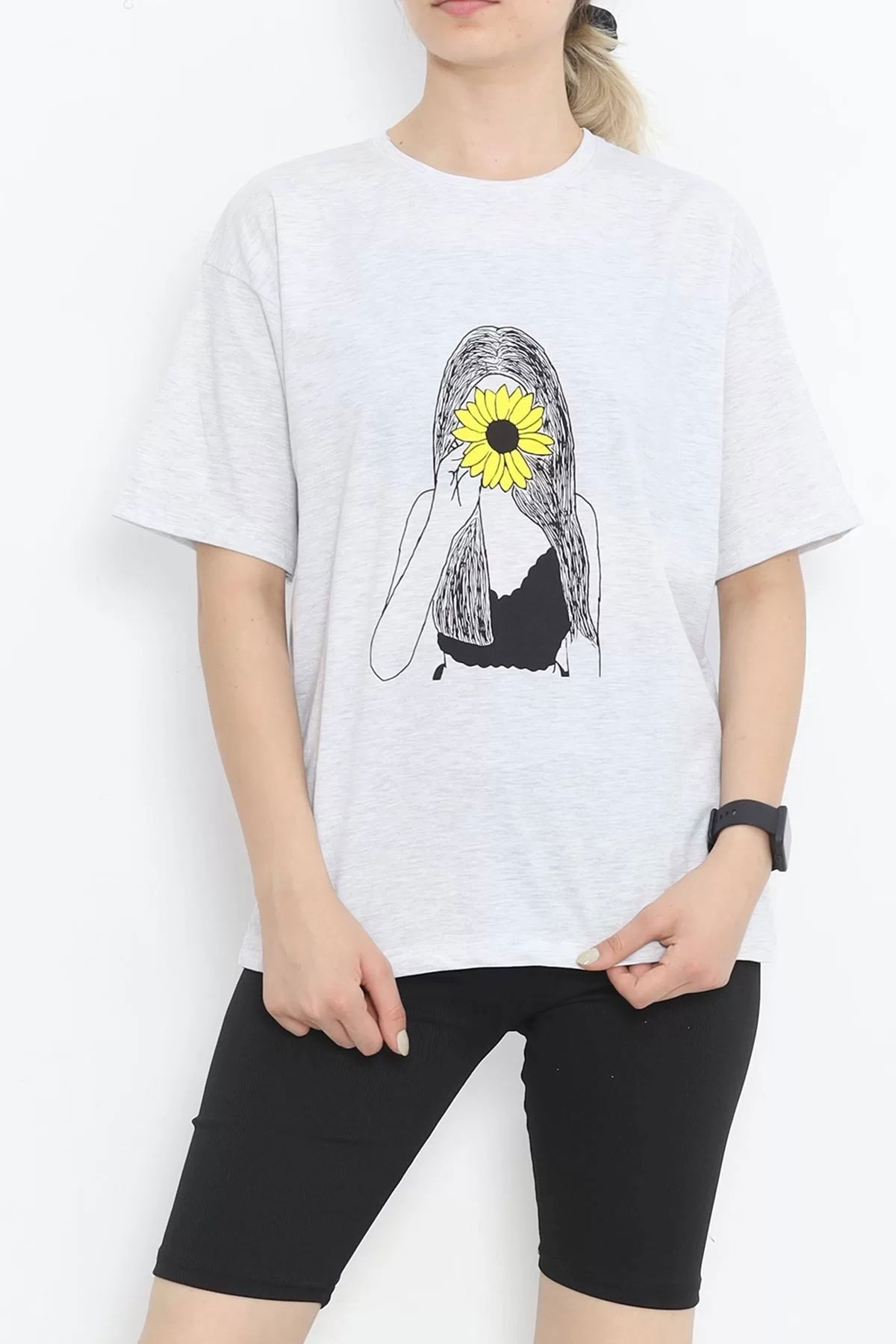 Printed T-shirt Gray - 16521.1567.