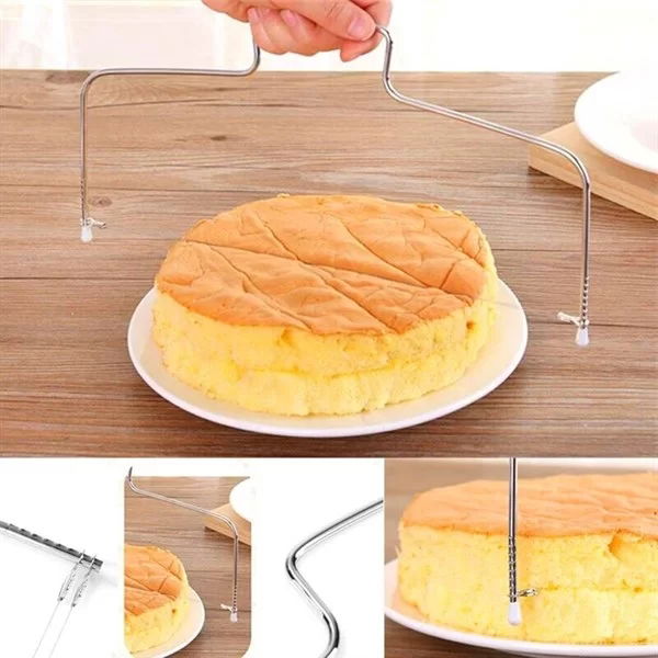 Tufeyo Practical Easy Pastry Cake Slicing Dividing Wire Cutting Tool Apparatus