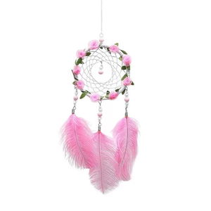 Tufeyo Handmade Feather and Led Lighted Decorative Hanging Dreamcatcher