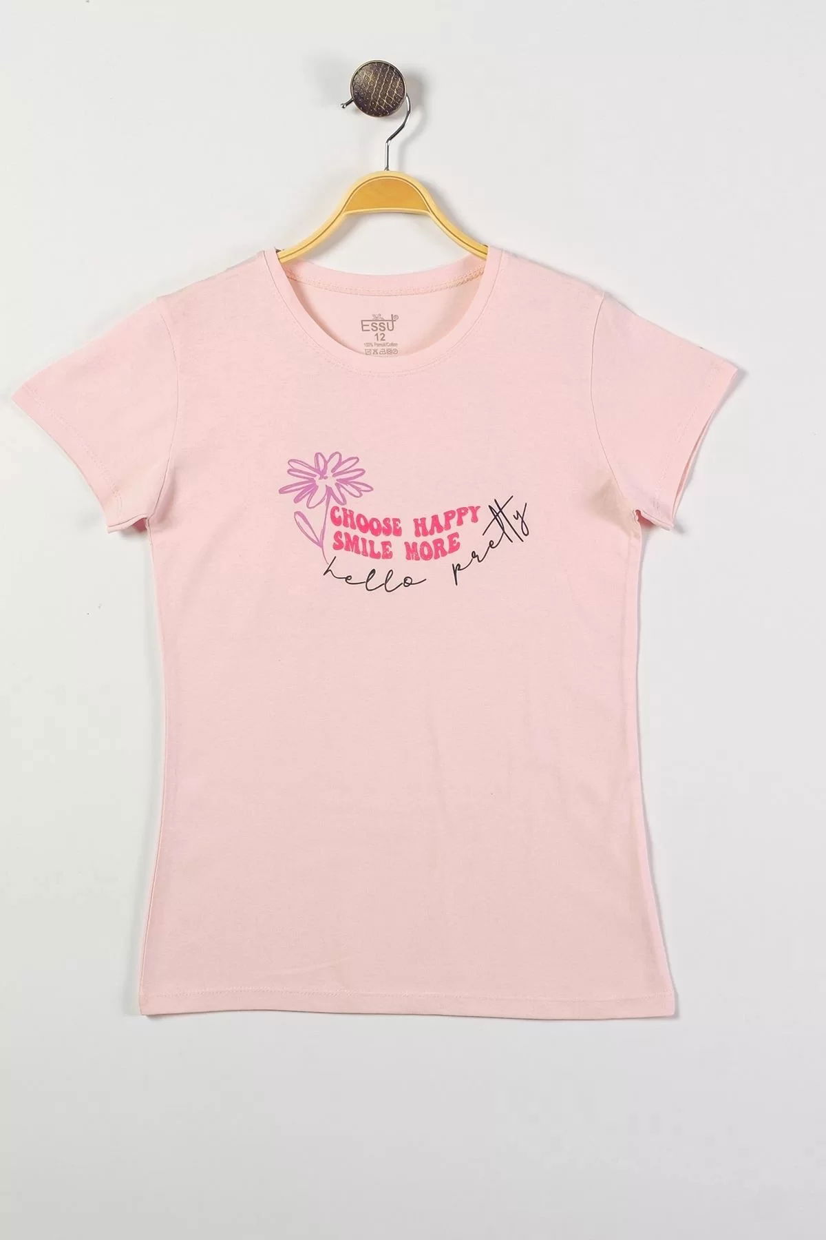 8-12 Years Printed Kids T-Shirt Pink - 724954.1576.