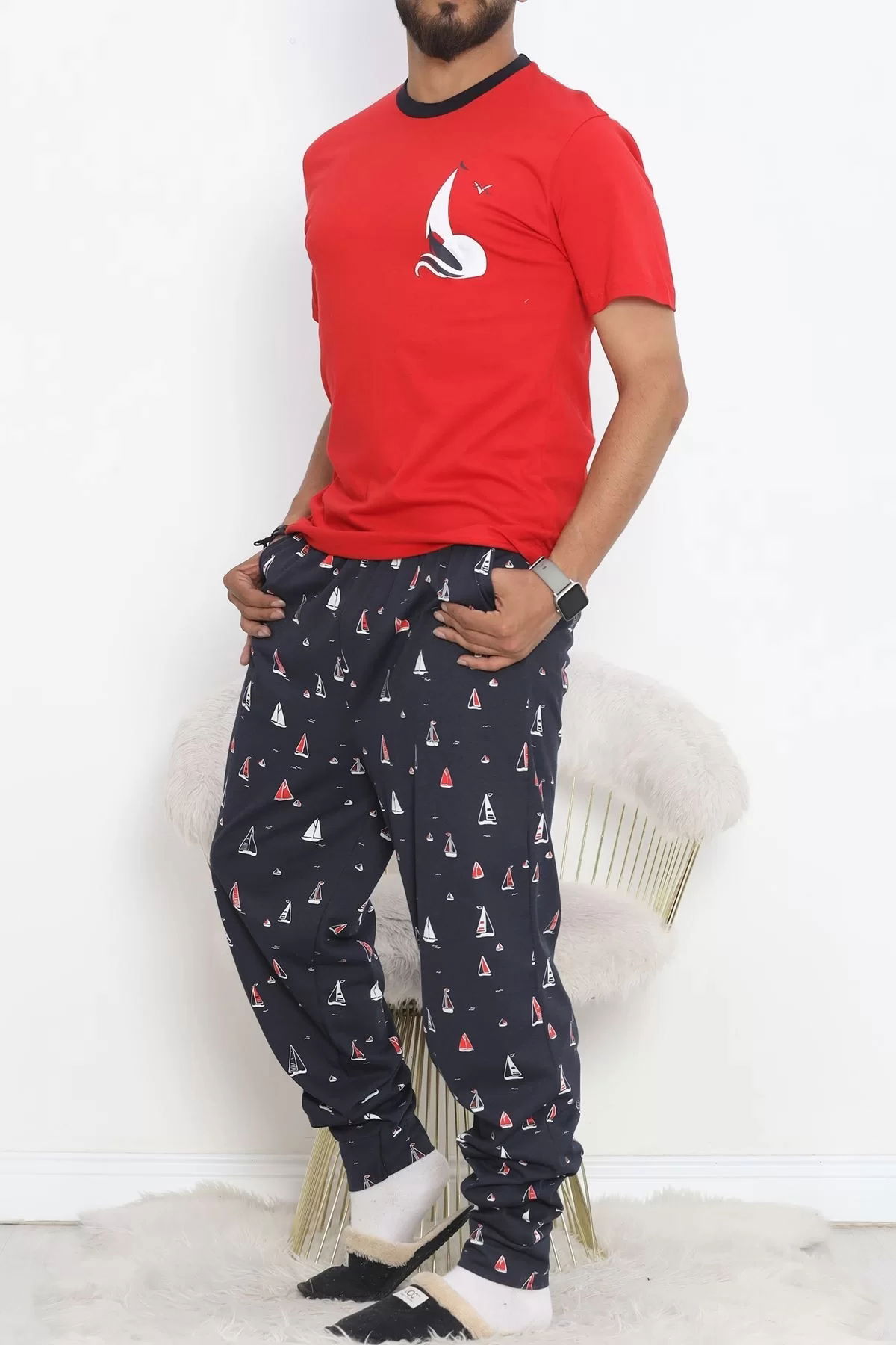 Men's Pajama Set Red - 18713.1841.