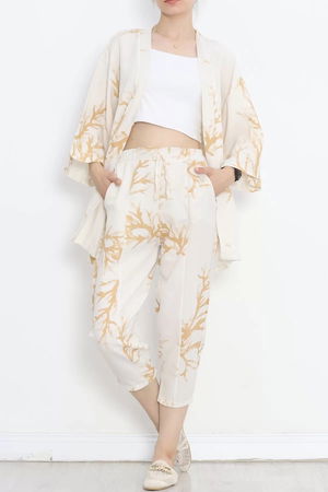 Kimono Set Whitebeige - 152342.701.