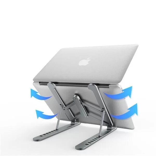 Tufeyo Adjustable Plastic Laptop Support Base Foldable Portable Laptop Stand Riser