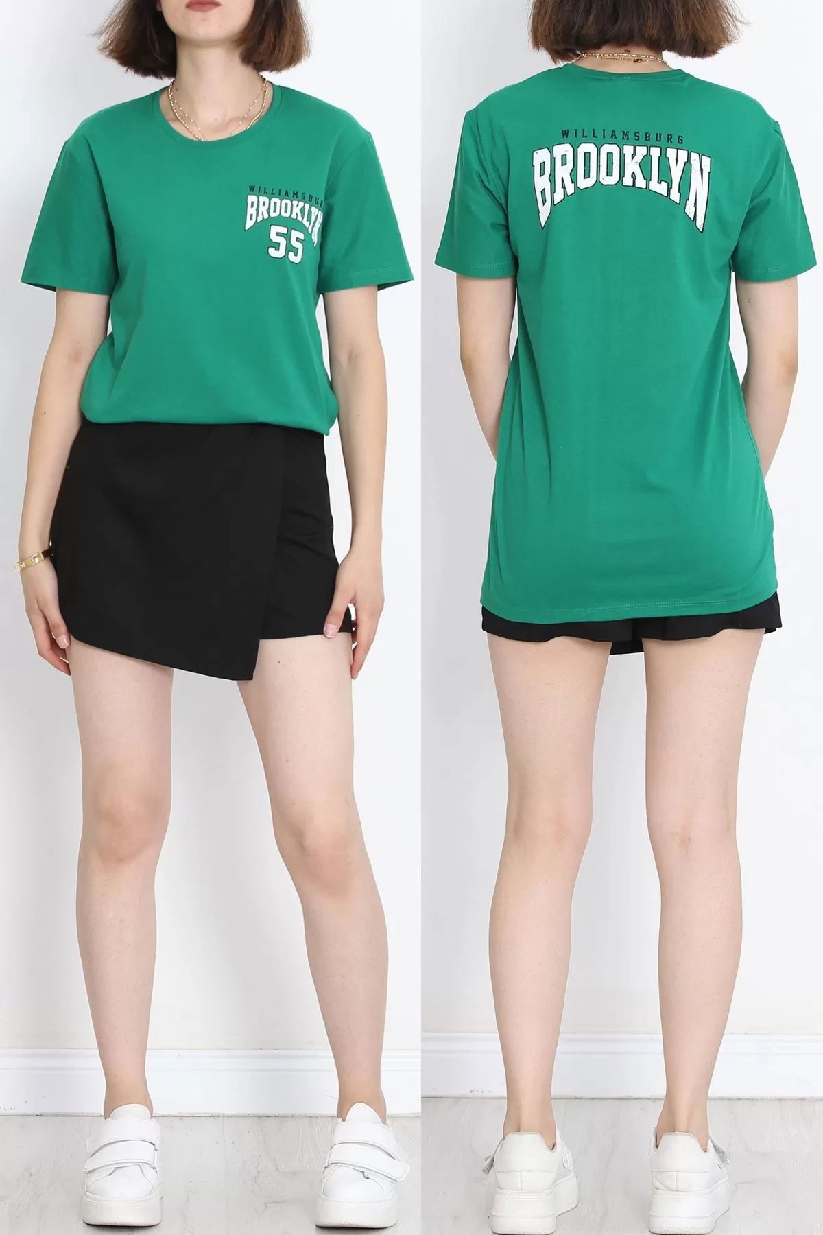 Printed T-shirt Dark Green - 17381.1778.