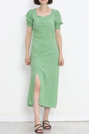 Kiss Collar Dress Green2 - 696.1247.