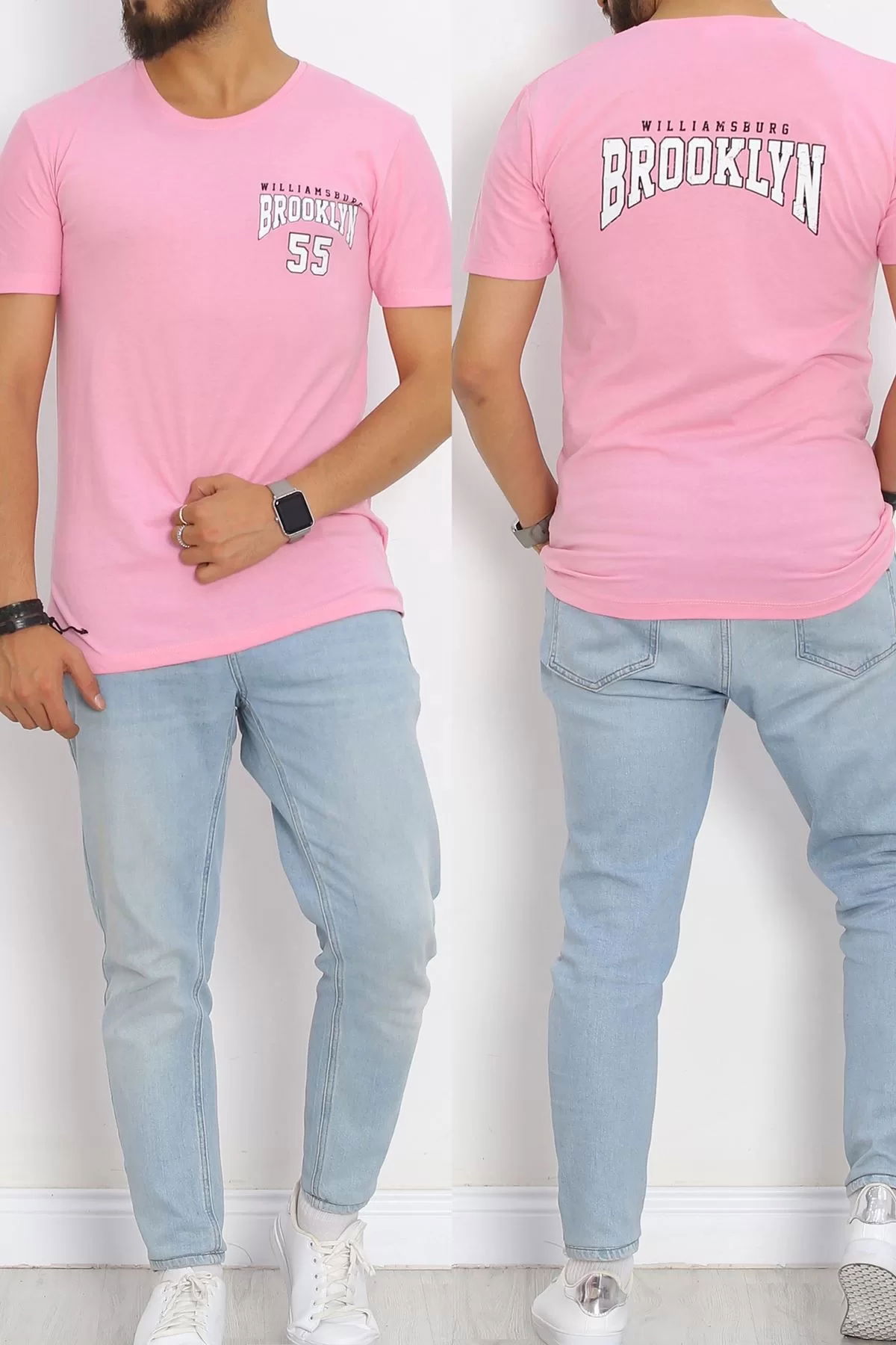 Printed T-shirt Pink - 17381.1778.