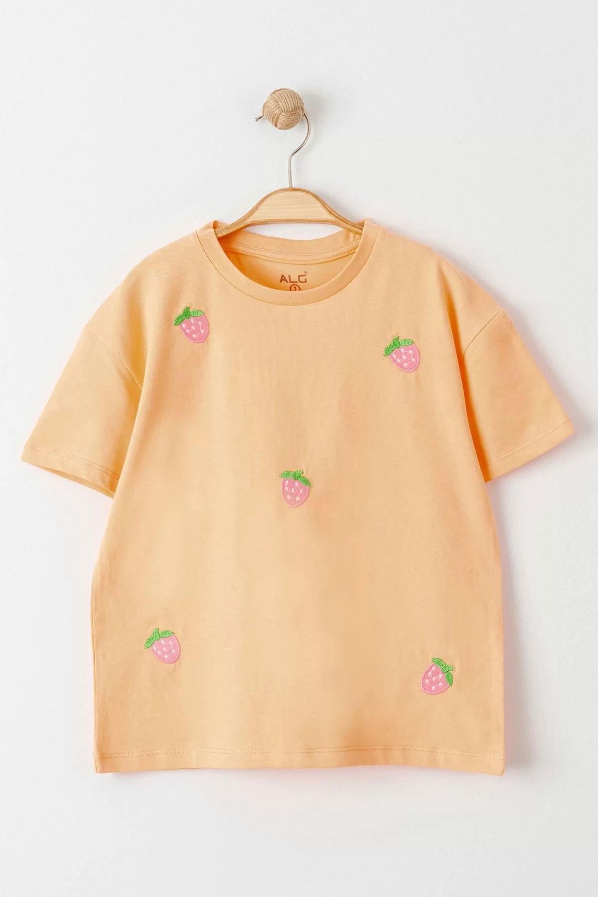 3-7 Years Embroidered Kids T-Shirt Orange - 624755.1576.